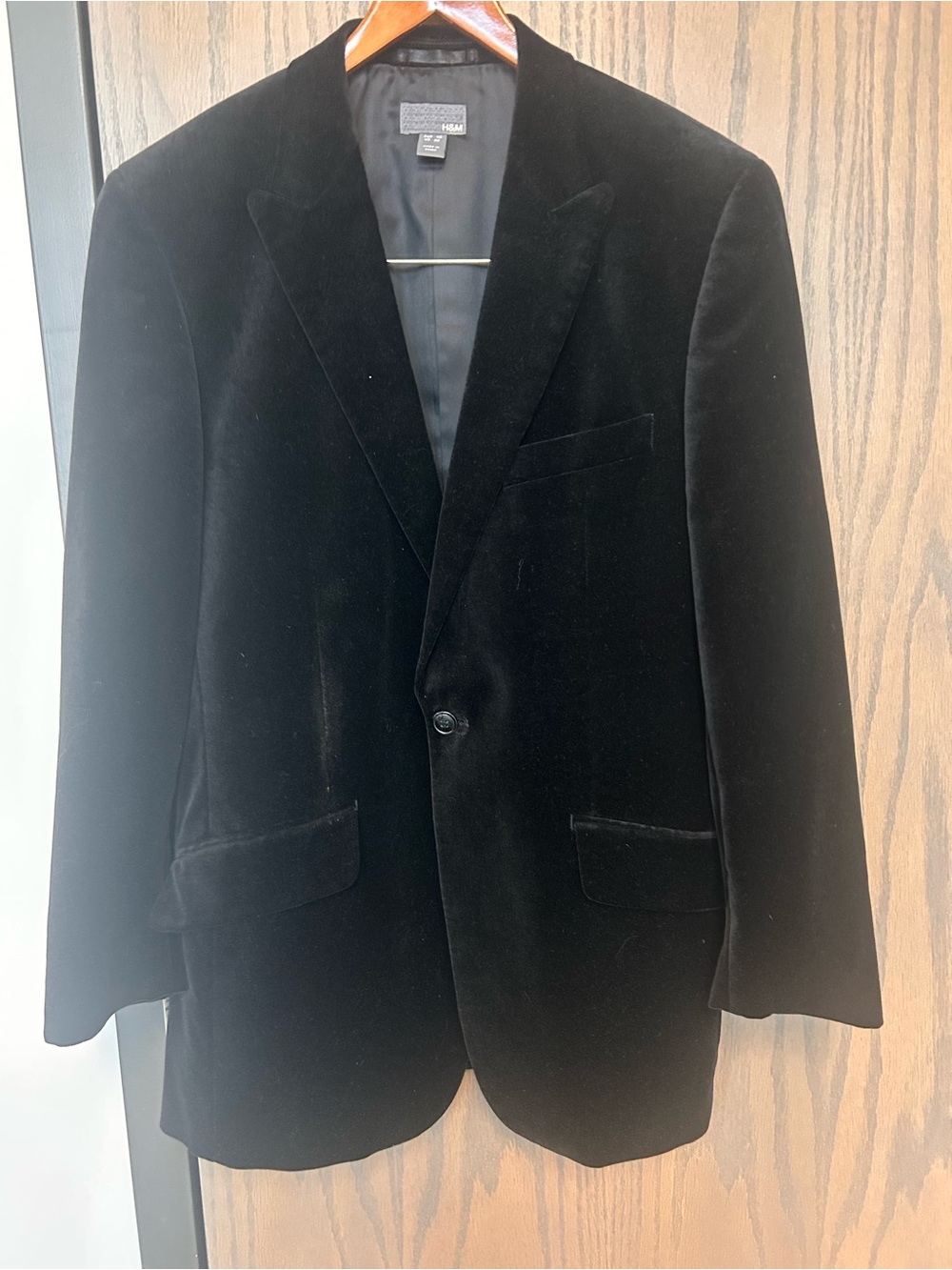 H&M Black Velvet Men's Sport Coat